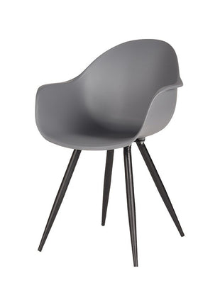 Eetkamerstoel Luca - Antraciet - Kunststof