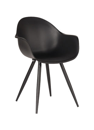 Eetkamerstoel Luca - Zwart - Kunststof