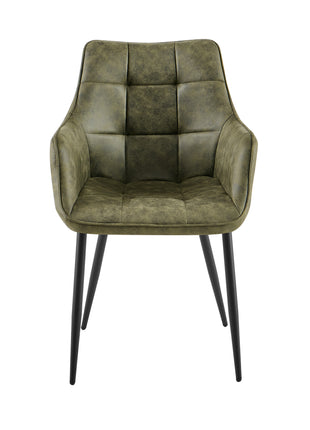 Eetkamerstoel Lucille Arm CEP 04 Army Groen