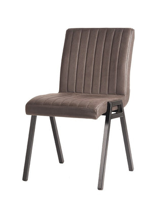 LABEL51 Eetkamerstoel Matz - Antraciet - Microfiber