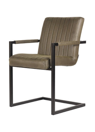 Eetkamerstoel Milo - Army green - Microfiber