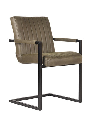 Eetkamerstoel Milo - Army green - Microfiber