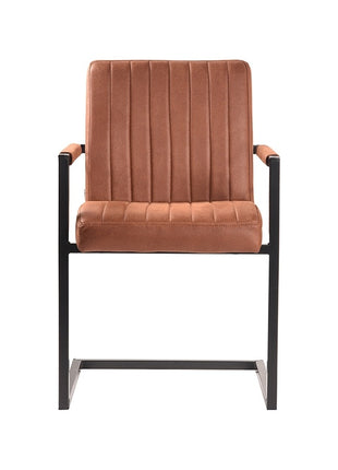 Eetkamerstoel Milo - Cognac - Microfiber