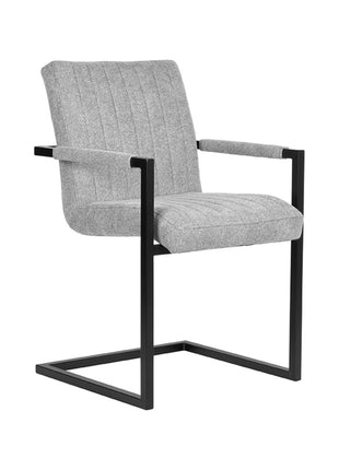 Eetkamerstoel Milo - Zinc - Synthetisch