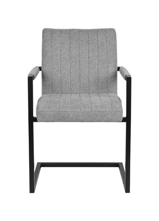 Eetkamerstoel Milo - Zinc - Synthetisch