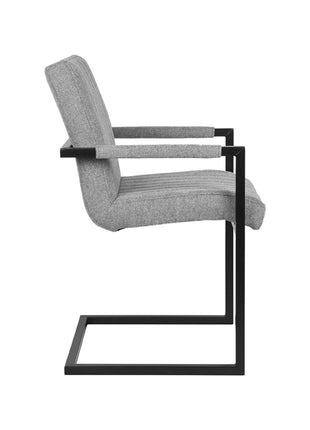 Eetkamerstoel Milo - Zinc - Synthetisch