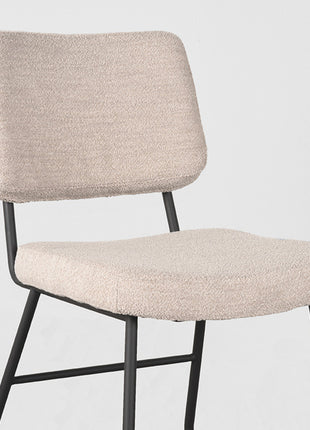 LABEL51 Eetkamerstoel Noah - Naturel - Boucle