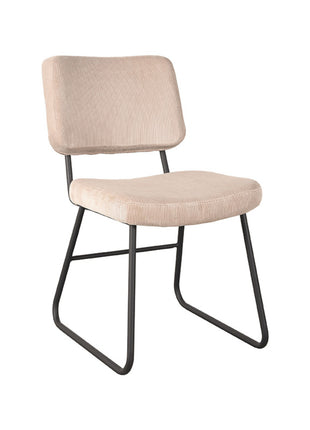 LABEL51 Eetkamerstoel Noah - Naturel - Ribcord