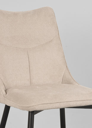 LABEL51 Eetkamerstoel Riv - Naturel - Synthetisch