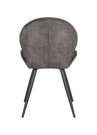 Eetkamerstoel Sil - Antraciet - Velours