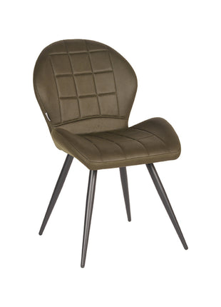 Eetkamerstoel Sil - Army green - Microfiber