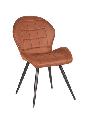 Eetkamerstoel Sil - Cognac - Microfiber