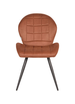 Eetkamerstoel Sil - Cognac - Microfiber