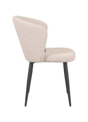 LABEL51 Eetkamerstoel Wave - Naturel - Boucle