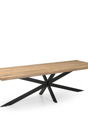 Eetkamertafel Rechthoek 25+25 270
