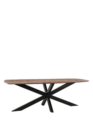 Eetkamertafel Zane - Espresso - Mangohout - 160 cm