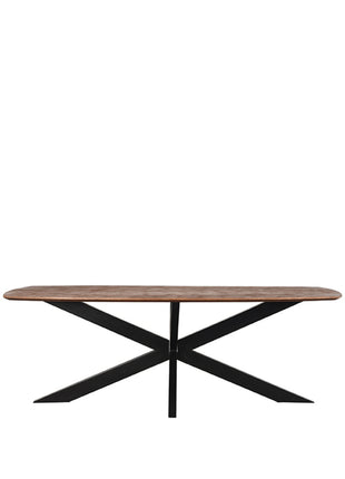 Eetkamertafel Zane - Espresso - Mangohout - 190 cm
