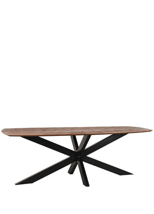 Eetkamertafel Zane - Espresso - Mangohout - 190 cm