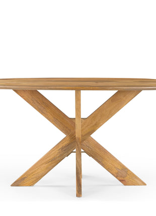 Eettafel Deens Ovaal Runa met Houten Onderstel 140