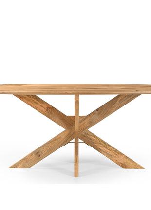 Eettafel Deens Ovaal Runa met Houten Onderstel 200