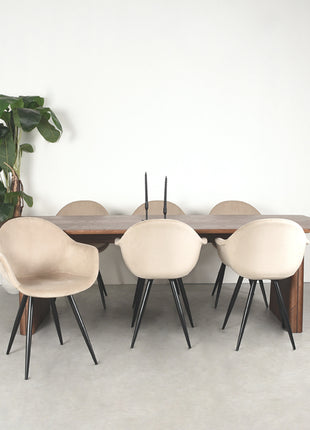 Eetkamertafel Jule - Walnoot - Eiken - 240 cm