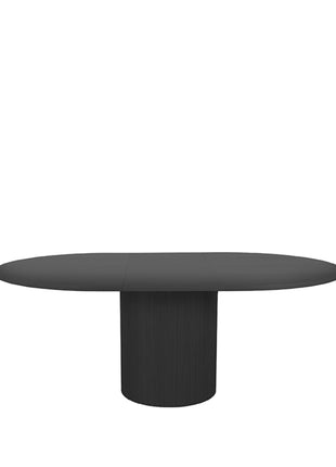 Eetkamertafel Oliva - Zwart - Eiken - 150-200 cm - Uitschuifbaar