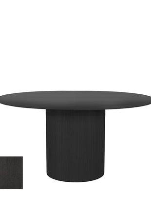 Eetkamertafel Oliva - Zwart - Eiken - 150-200 cm - Uitschuifbaar