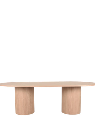 Eetkamertafel Oliva - Naturel - Eiken - 240 cm