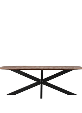 LABEL51 Eetkamertafel Zane - Espresso - Mangohout