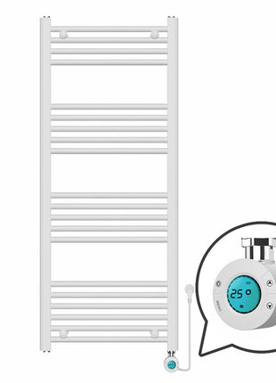 Vtw Living - Handdoekradiator Elektrisch 1200 × 500 mm - Mat Wit - 500 Watt