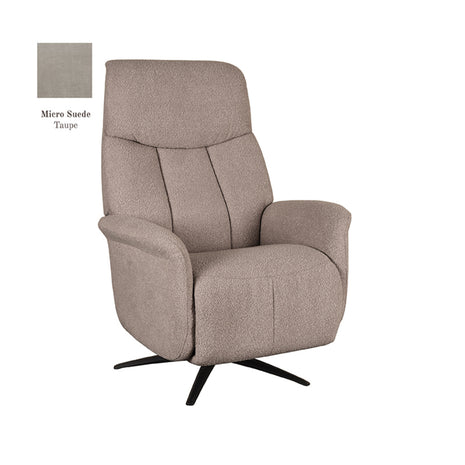 Fauteuil Oslo - Taupe - Micro Suede - Elektrische