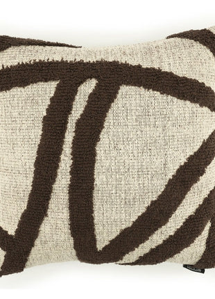 Pillow Majani - dark brown