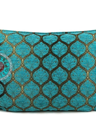 Honingraat turquoise kussenhoes/cushion cover ± 50x70cm