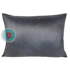 Velvet kussen metallic antraciet grijs 50 x 70 cm