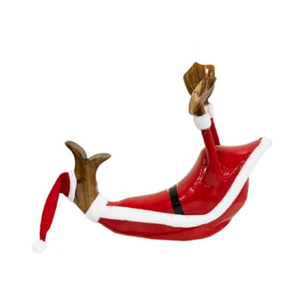 Houten fleshouder eend