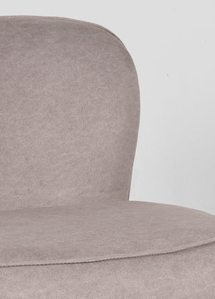 Fauteuil Bunny - Taupe - Microfiber