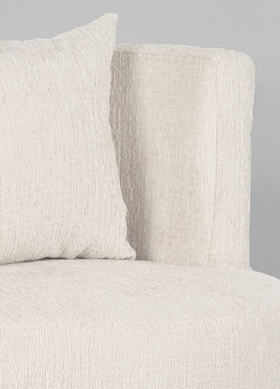 Fauteuil Evy - Naturel - Fluweel - 65 cm