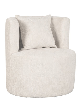 Fauteuil Evy - Naturel - Fluweel - 65 cm