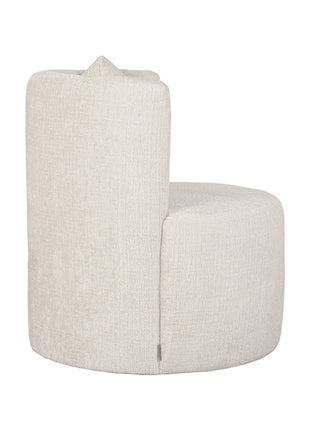 Fauteuil Evy - Naturel - Fluweel - 65 cm