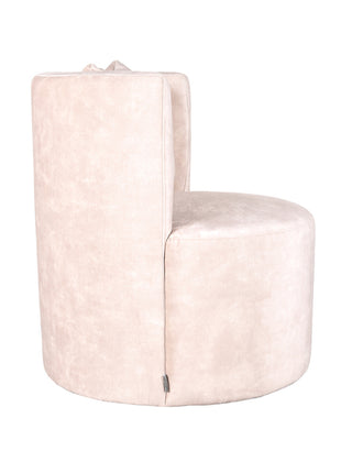 Fauteuil Evy - Naturel - Velours - 65 cm