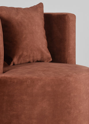 Fauteuil Evy - Rust - Velours - 65 cm