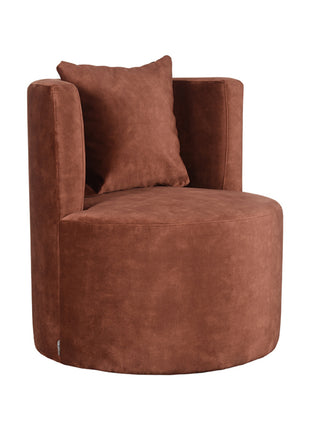 LABEL51 Fauteuil Evy - Rust - Velours - 65 cm