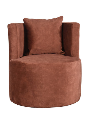 LABEL51 Fauteuil Evy - Rust - Velours - 65 cm