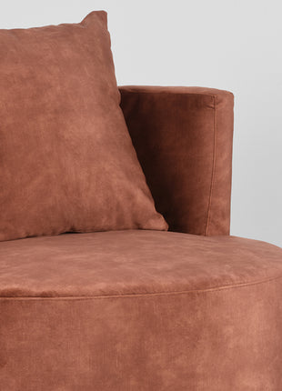 Fauteuil Evy - Rust - Velours - 90 cm