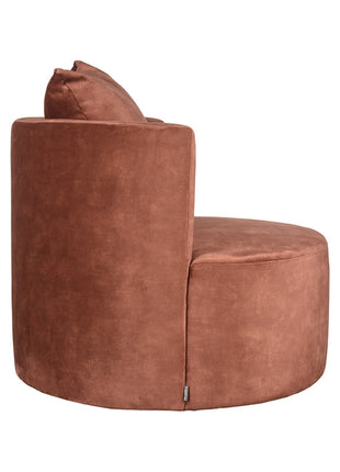 Fauteuil Evy - Rust - Velours - 90 cm