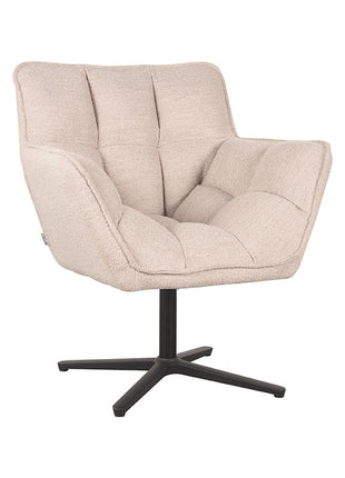 LABEL51 Fauteuil Ian - Naturel - Boucle