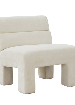 Fauteuil Micha in stof beige**