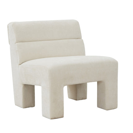 Fauteuil Micha in stof beige**