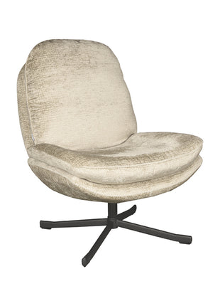 LABEL51 Fauteuil Noel - Beige - Stof