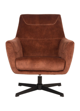 LABEL51 Fauteuil Toby - Rust - Velours